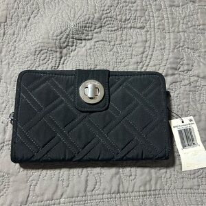 Brand New with Tag Black Vera Bradley RFID Wallet